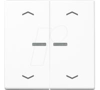 JG A102KO5PBFWW - Bascule, double, blanc alpin, fibre optique, symboles de flèche