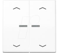 JG BTA17102PWW - Bouton Bluetooth, double, blanc alpin, flèches