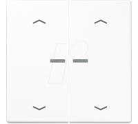 JG BTLS17102PWW - Bouton Bluetooth, double, blanc alpin, flèches