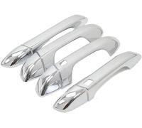 JGGQSY 4 Pièces Poignées Porte Extérieure pour Kia Sportage 2017-2020, Poignées de Porte de Voiture Coque protectrice, Anti-Rayures,A/Chrome