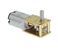 Jgy-n20 Moteur à engrenage CC 12 V avec mécanisme à vis sans fin pour mécanisme à vis sans fin pour contrôle automatique de la robotique et des projets de verrouillage électronique Finition jaune