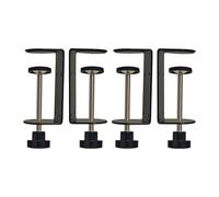Jhanw Pince en C de 7,6 cm avec quatre petits trous à l'arrière, 4 pièces, pinces de bureau réglables pour une plage de 1 cm ~ 8,9 cm, pince polyvalente pour frein, assemblage de pièces, fixation,