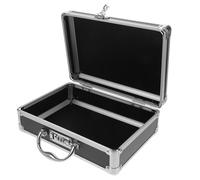 JHKNNK Boîte de Verrouillage en Alliage D’Aluminium Noir, Grosse à Outils | Boite de Rangement Outils, Poignée Intégrée, Verrou Codé, Usage DIY et Extérieur