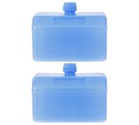 JHKNNK Poche de Glace Réutilisable 2pcs pour Congélateur, Blocs Réfrigérants PE Bleu, Multi-Usage pour Boîte à Déjeuner, Refroidissement Rapide Et Conservation Au Frais