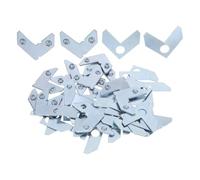 JHKNNK Support de Cadre Photo Équerres Métalliques en L 50 Pcs 8x45 Mm Alliage d'Aluminium 90° pour Bricolage et Réparation de Cadres et Étagères Murales