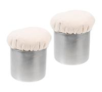 JHKNNK Tampon Graisseur Brosse à Huile pour Crepiere en Acier Inoxydable Lot de 2 Pratique et Facile à Nettoyer Cuisine et Pancakes