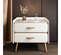 JHPfdhDTR Table de Chevet, Tables de Nuit, Commode à tiroirs for Chambre Coucher, Mini(White,45x40x52cm)