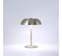 JHWDHD Lampe de table LED portable en forme de champignon, 21,5 cm en métal, petite lampe de bureau sans fil avec batterie rechargeable 5200mAh, lampe à gradin sans finition avec 3 couleurs pour