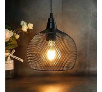 JHY DESIGN Lampe Suspendue Noire Alimentée Par Batterie lanterne à Suspension Décorative à Cage en Métal Avec Minuterie de 6 Heures pour Chambre à Coucher Fêtes de Jardin Patio Intérieur Extérieur