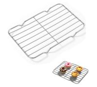 Ji liangli Grille de Refroidissement Pâtisserie,Grille de Refroidissement INOX Grilles Four Rectangulaire Plaque de Cuisson pour Gâteaux Rack de Refroidissements Empilable pour Four & Barbecue