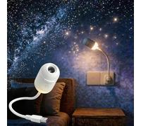 JIABAOZ 2-in-1 Galaxy Projector Night Light, Projecteur Ciel Etoile, Projecteur de Nuit étoilée Multifonctionnel avec Disques de Film pour la décoration de la voiture et de la chambre (6-image)