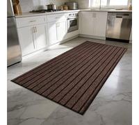 JIAFANG Paillasson Exterieur Entree 95 x 120 cm Douces Absorbantes Tapis Entree Interieur Absorbant Dos en TPE Durable et Antidérapant pour Entrée et Patio, Brun