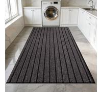 JIAFANG Tapis de Porte 40 x 122 cm Enlève Salissures Tapis D'Entrée Facile à Nettoyer pour Cuisine, Salle de Bain et Entrée Intérieure, Adapté Aux Animaux, Gris