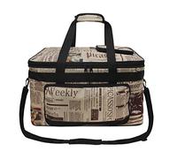 JIAHG Boîte à Outils de Peinture Portable Boîte de Rangement pour Fournitures de Peinture en Tissu Oxford Imperméable Sac Fourre-tout d'Artiste Pliable Grande Capacité Portfolio Sac à Bandoulière