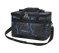 JIAHG Boîte à Outils de Peinture Portable Boîte de Rangement pour Fournitures de Peinture en Tissu Oxford Imperméable Sac Fourre-tout d'Artiste Pliable Grande Capacité Portfolio Sac à Bandoulière