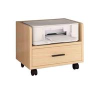 JIANBOHAIRS Organiseur de Bureau Mobile, étagère Simple sous Le Bureau, Support d'imprimante avec tiroir, Support de Chevet pour Bureau,Maison(Natural)