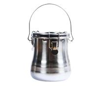 Jiangbered Nettoyeur de Pinceaux Peinture Acier Inoxydable Seau Filtre Amovible Outil Lavage Hermétique Portable Adapté pour Artistes Studio Professionnel, 9cmx11.7cm