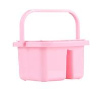 Jiangbered Paint Brush Washer Récipient de Nettoyage Brosse Palette avec Compartiments pour Outils Fonction Résistante Adapté Aux Classes D'Art Loisirs Créatifs, Rose