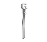 Jiangbered Pied Table en Acier Inoxydable Support Fixation à Pince Stable Pied Table Métallique à Rectangulaire Industriel pr Bricoleurs, 55CM