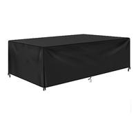 Jianghu Art Housse Salon de Jardin 110x80x100cm Exterieur Bache Table De Jardin, Housse de Table ExtéRieur BâChe de Protection éTanche Tissu Oxford ImperméAble, RéSistance au Vent, Anti-UV