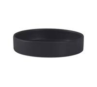 jianguohairsss Soucoupe Ronde en céramique for Plantes de 7 Pouces, bac d'égouttement for Pot de Fleurs Mat Profond for Plantes d'intérieur Porte-Bonheur Flower Pot Drip Trays(Black,Small)
