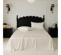 JIANINGHOME Drap Plat 180x245cm Beige Drap Plat 2 Personnes