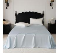 JIANINGHOME Drap Plat 180x245cm Bleu Clair Drap Plat 2 Personnes