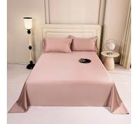 JIANINGHOME Drap Plat 180x245cm Rose Drap Plat 2 Personnes