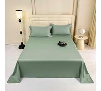 JIANINGHOME Drap Plat 180x245cm Vert Drap Plat 2 Personnes
