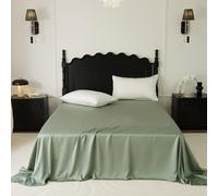 JIANINGHOME Drap Plat 180x245cm Vert Drap Plat 2 Personnes