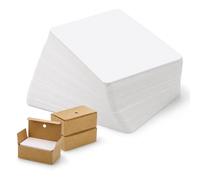 JIANTA 300 Pièces papier cartonné blanc, 8.8 x 5.5CM Flashcards, 250 g/m² | Cartes À Jouer Blanche, Brillant et Mat, Cartes de notes, Fiches d'étude, Carte de Postale Blanche