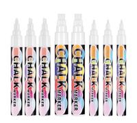 JIANTA Lot de 8 Feutre Craie Blanc Effacable, Marqueurs Craie Effacable