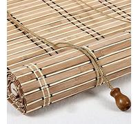 JIAOLUN123 Store à Rouleau en Bois Store Bateau en Bambou Rideau en Bambou Protection Solaire et Brise-Vue Store Enrouleur à Traction latérale pour fenêtres et Portes,Personnalisable (100 x 220 cm)