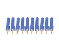 Jiawu Adaptateur de Fiche Banane 2 Mm Mâle vers 4 Mm Femelle, Connecteur en Laiton plaqué Or 30 V 10 A pour équipement Industriel, Instruments de Test et Fil de Haut-Parleur (Blue)