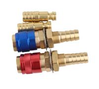 Jiawu Adaptateur de Gaz Refroidi à l'eau, Connecteur Rapide Portable en Laiton pour Gaz d'eau, Installation Facile, Ensemble de Connecteurs Rapides avec 2 Adaptateurs et 2 Fiches pour Torche de