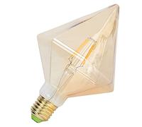 Jiawu Ampoule LED Rétro à Filament 4 W E27 en Forme de Pyramide, Lumière Chaude à intensité Variable 360 lm pour éclairage Domestique, Ampoule Décorative pour Lustre, Lampe de Table, Salon, Salle à