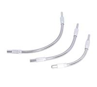 Jiawu Arbre de Prolongement Flexible, 3 Pièces Support de Foret 1/4in | Arbre d\'extension de foret flexible en acier à haute teneur en carbone, pour espaces restreints, 200-300 mm
