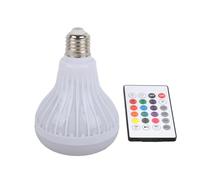 Jiawu Bluetooth Music Bulb RGBW Speaker Light, E26 Remote Control | Ampoule intelligente sans fil avec 12 modes de couleur, haut-parleur Bluetooth pour chambre, bar, restaurant
