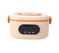 Jiawu Boîte à Lunch Chauffante électrique 750 Ml pour Adultes | Réglez la Température et la Minuterie, Chauffe-Eau sans Eau, avec Batterie Rechargeable et Acier Inoxydable 304 pour Voiture