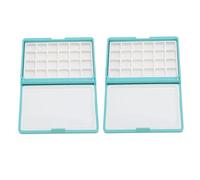 Jiawu Boîte d'aquarelle Portable 2 Pièces Détachable Facile à Nettoyer, Mini Boîte de Palette d'aquarelle Compacte pour Débutants et Artistes, Ensemble de Peinture de Voyage avec Plateau