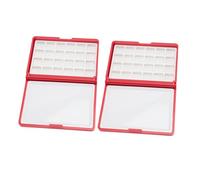 Jiawu Boîte d'aquarelle Portable 2 Pièces Détachable Facile à Nettoyer, Mini Boîte de Palette d'aquarelle Compacte pour Débutants et Artistes, Ensemble de Peinture de Voyage avec Plateau