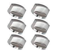 Jiawu Bouton de Commande en Alliage de Zinc, Trou de 8 Mm, pour | Bouton de remplacement avec 6 paquets, métal Durable pour cuisinière, -ondes, chauffe-eau