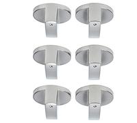 Jiawu Bouton de Commande en Alliage de Zinc, Trou de 8 Mm, pour | Bouton de remplacement avec 6 paquets, métal Durable pour cuisinière, -ondes, chauffe-eau