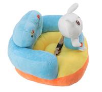 Jiawu Chaise d'apprentissage pour bébé, Portable, Antidérapant, Angle Réglable, Peluche Super Douce, Empêche les Chutes, Siège de Soutien pour bébé pour l'allaitement, Siège de Sol pour nouveau-né