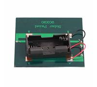 Jiawu Chargeur de Panneau Solaire 1 W DC4 V pour 2 Piles AA 1,2 V, Carte de Charge en Silicium Polycristallin avec Cadre Durable, Alimentation Extérieure Portable pour Batteries Rechargeables