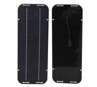 Jiawu Chargeur de Panneau Solaire, Kit de Chargeur Solaire Portable à Haute efficacité en Silicium Polycristallin 6 W, Extérieur Compact et Léger avec Ventouses, de Voiture pour