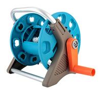 Jiawu Chariot Dévidoir pour Tuyau D'arrosage, 15,4 Pouces, Alliage | Support étagères pour chariot d\'arrosage, capacité de tuyau de 20M, lavage de voiture d\'irrigation de jardin, accessoires