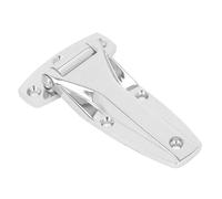 Jiawu Charnière en T, Fermeture Douce à Faible Bruit, Charnière à Sangle en T en Alliage de Zinc à Fermeture Complète avec Installation Facile pour Boîte à Outils, Porte de Voiture, Armoire, (SILVER)