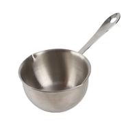 Jiawu Chauffe-Beurre, Mini Pot à Lait en Acier Inoxydable avec Becs Verseurs, Petite Casserole pour Faire Fondre le Beurre, le Fromage, le Chocolat, Réchauffer les Soupes, les Sauces, les Restes,
