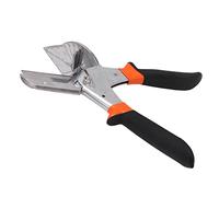 Jiawu Cisaille d'angle Portable avec Poignée Antidérapante, Cisaille à Onglet Coulissante Réglable pour une Coupe Propre des Tuyaux en Fil de PVC, 10 Lames en Acier Inoxydable SK5, Poignée